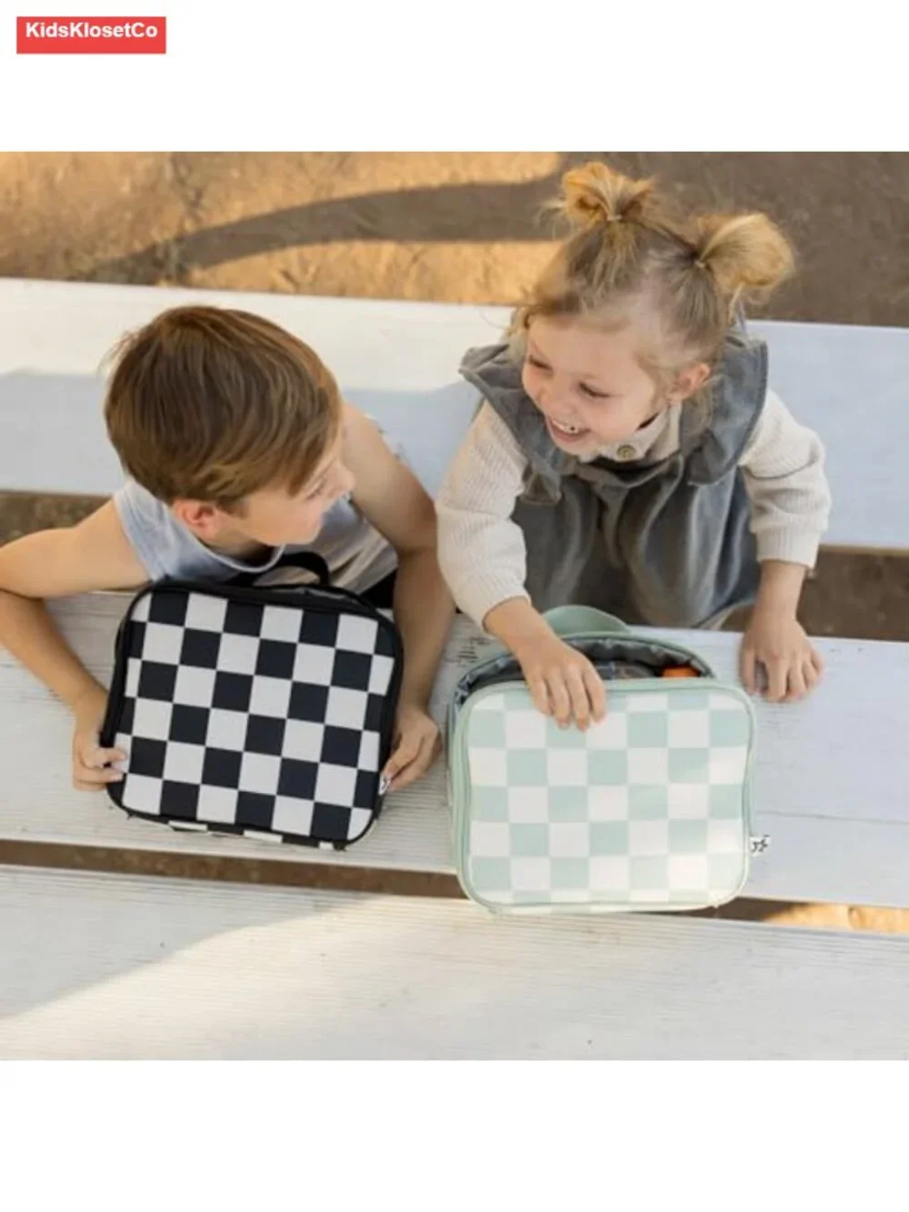 Insulated Kids Lunch Box Tote - Waterproof, BPA Free, Easy Clean School Travel